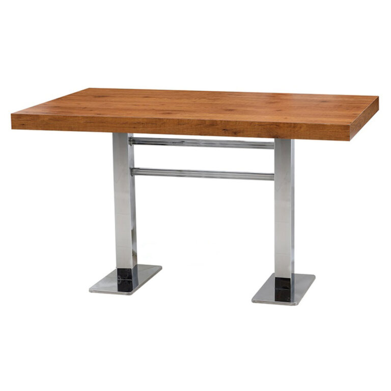 metal ayakli laminat tablali yemek masasi 80 x 138 cm - metal leg laminate top dining table 80x138cm