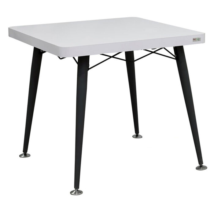 metal ayakli yemek masasi 80 cm kare - metal leg square dining table 80cm