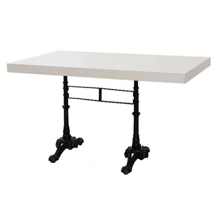 pik dokum ayakli yemek masasi 80 x 138 cm1 - cast iron leg dining table 80x138cm
