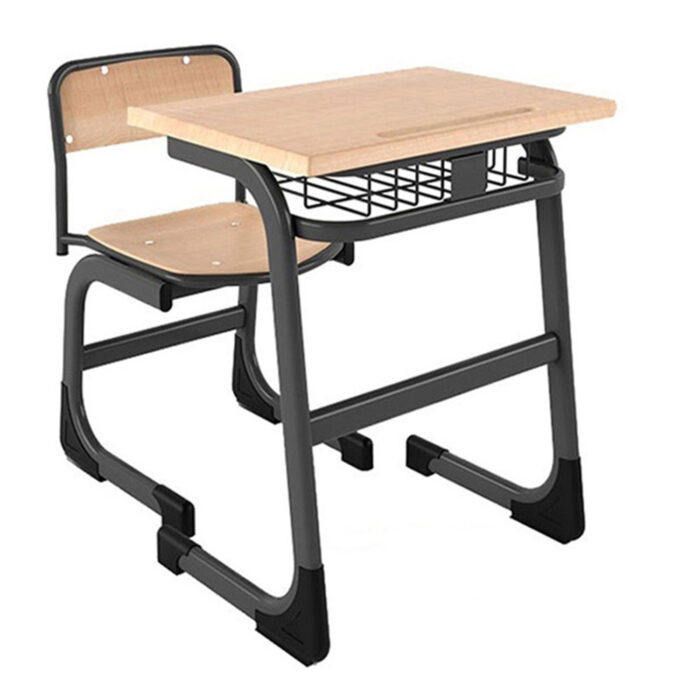 tek kisilik ilk ogretim tipi on perdesiz okul sirasi - single person school desk without front curtain