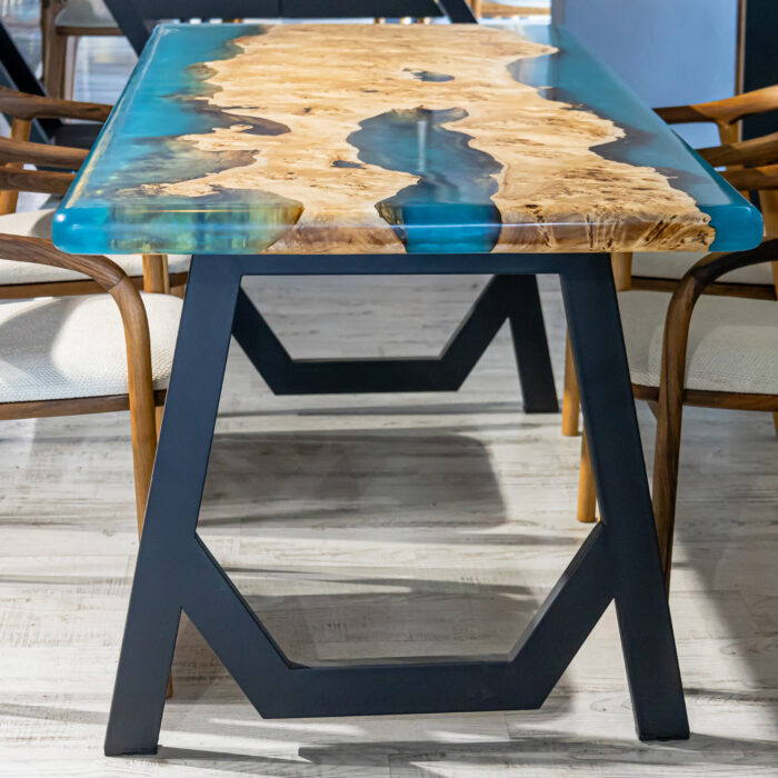 rainblue epoksi ahsap masa rainblue epoxy wooden table 6 1 - rain blue epoksi masa